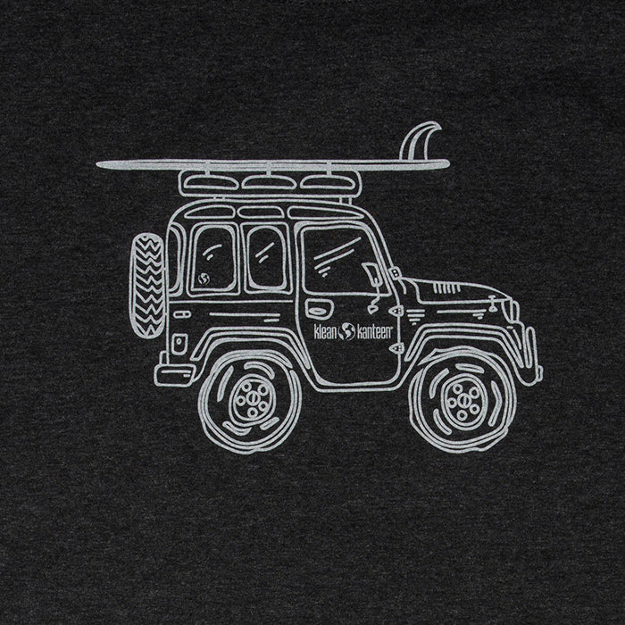 adventure-vehicle-t-shirt-r4 klean_shirt_jeep_front_closeup_lifestyle.jpg
